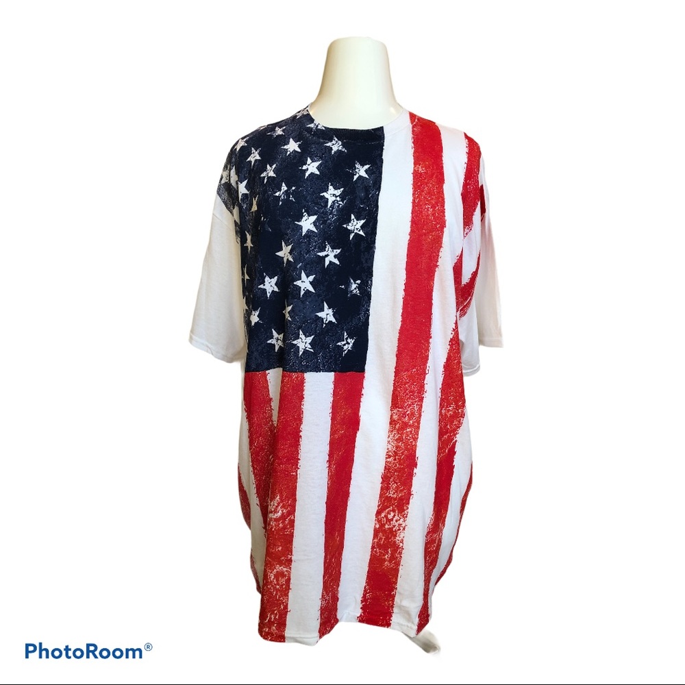 🇺🇸🇺🇸America Flag Graphic T-Shirt XXL Unsex
